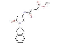 methyl 4-{[1-(2,3-dihydro-1H-inden-2-yl)-5-oxo-3-pyrrolidinyl]amino}-4-oxobutanoate