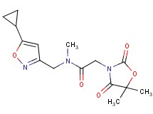 N-[(5-cyclopropylisoxazol-3-yl)methyl]-2-(5,5-dimethyl-2,4-dioxo-1,3-oxazolidin-3-yl)-N-methylacetamide
