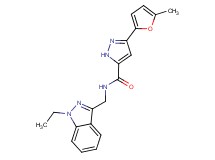 N-[(1-ethyl-1H-indazol-3-yl)methyl]-3-(5-methyl-2-furyl)-1H-pyrazole-5-carboxamide