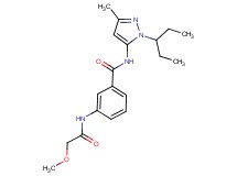 N-[1-(1-ethylpropyl)-3-methyl-1H-pyrazol-5-yl]-3-[(methoxyacetyl)amino]benzamide