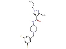 N-[1-(3,5-difluorobenzyl)piperidin-4-yl]-3-methyl-1-propyl-1H-pyrazole-4-carboxamide