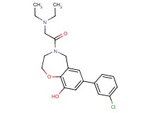 7-(3-chlorophenyl)-4-[(diethylamino)acetyl]-2,3,4,5-tetrahydro-1,4-benzoxazepin-9-ol