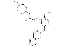 1-[2-methoxy-5-({methyl[(3-methyl-4-pyridinyl)methyl]amino}methyl)phenoxy]-3-(4-methyl-1,4-diazepan-1-yl)-2-propanol