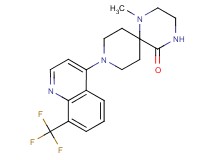 1-methyl-9-[8-(trifluoromethyl)quinolin-4-yl]-1,4,9-triazaspiro[5.5]undecan-5-one