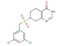 7-[(3,5-dichlorobenzyl)sulfonyl]-5,6,7,8-tetrahydropyrido[3,4-d]pyrimidin-4(3H)-one