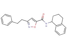 3-(2-phenylethyl)-N-(1,2,3,4-tetrahydro-1-naphthalenyl)-5-isoxazolecarboxamide