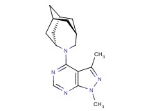 (1R*,3s,6r,8S*)-4-(1,3-dimethyl-1H-pyrazolo[3,4-d]pyrimidin-4-yl)-4-azatricyclo[4.3.1.1~3,8~]undecane