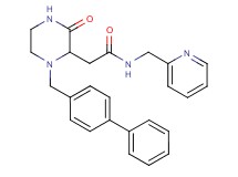 2-[1-(4-biphenylylmethyl)-3-oxo-2-piperazinyl]-N-(2-pyridinylmethyl)acetamide