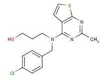3-[(4-chlorobenzyl)(2-methylthieno[2,3-d]pyrimidin-4-yl)amino]propan-1-ol