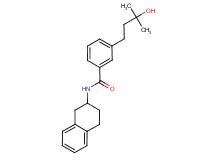 3-(3-hydroxy-3-methylbutyl)-N-(1,2,3,4-tetrahydro-2-naphthalenyl)benzamide
