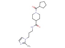1-(cyclopentylcarbonyl)-N-[3-(2-methyl-1H-imidazol-1-yl)propyl]-4-piperidinecarboxamide
