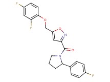 5-[(2,4-difluorophenoxy)methyl]-3-{[2-(4-fluorophenyl)-1-pyrrolidinyl]carbonyl}isoxazole