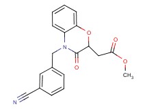 methyl [4-(3-cyanobenzyl)-3-oxo-3,4-dihydro-2H-1,4-benzoxazin-2-yl]acetate
