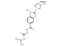 2-[(3S)-3-hydroxy-1-pyrrolidinyl]-N-[2-(isopropylamino)-2-oxoethyl]-1-methyl-1H-benzimidazole-5-carboxamide