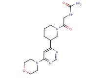 N-(2-{3-[6-(4-morpholinyl)-4-pyrimidinyl]-1-piperidinyl}-2-oxoethyl)urea