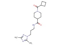 1-(cyclobutylcarbonyl)-N-[3-(3,5-dimethyl-1H-1,2,4-triazol-1-yl)propyl]-4-piperidinecarboxamide