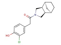 4-{2-[(1R*,2R*,6S*,7S*)-4-azatricyclo[5.2.1.0~2,6~]dec-4-yl]-2-oxoethyl}-2-chlorophenol