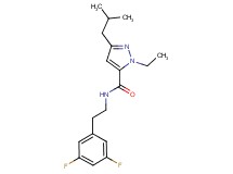 N-[2-(3,5-difluorophenyl)ethyl]-1-ethyl-3-isobutyl-1H-pyrazole-5-carboxamide
