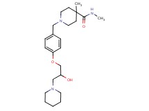 1-[4-(2-hydroxy-3-piperidin-1-ylpropoxy)benzyl]-N,4-dimethylpiperidine-4-carboxamide