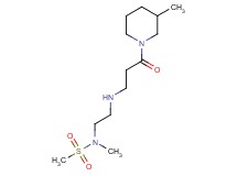 N-methyl-N-(2-{[3-(3-methylpiperidin-1-yl)-3-oxopropyl]amino}ethyl)methanesulfonamide