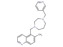 6-methyl-5-{[4-(pyridin-3-ylmethyl)-1,4-diazepan-1-yl]methyl}quinoline