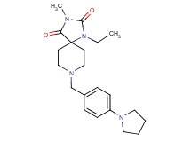 1-ethyl-3-methyl-8-[4-(1-pyrrolidinyl)benzyl]-1,3,8-triazaspiro[4.5]decane-2,4-dione