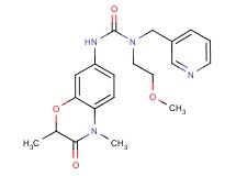 N'-(2,4-dimethyl-3-oxo-3,4-dihydro-2H-1,4-benzoxazin-7-yl)-N-(2-methoxyethyl)-N-(pyridin-3-ylmethyl)urea