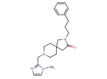 8-[(1-methyl-1H-imidazol-2-yl)methyl]-2-(3-phenylpropyl)-2,8-diazaspiro[4.5]decan-3-one