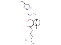 (3aR*,6S*)-N-methyl-2-(3-methylbutyl)-N-[(4-methyl-1H-imidazol-2-yl)methyl]-1-oxo-1,2,3,6,7,7a-hexahydro-3a,6-epoxyisoindole-7-carboxamide