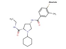 (4S)-1-cyclohexyl-N-ethyl-4-[(4-fluoro-3-methylbenzoyl)amino]-L-prolinamide