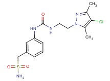 1-{3-[({[2-(4-chloro-3,5-dimethyl-1H-pyrazol-1-yl)ethyl]amino}carbonyl)amino]phenyl}methanesulfonamide