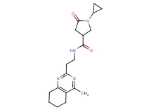 1-cyclopropyl-N-[2-(4-methyl-5,6,7,8-tetrahydro-2-quinazolinyl)ethyl]-5-oxo-3-pyrrolidinecarboxamide