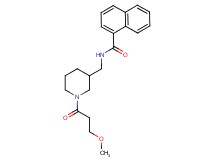N-{[1-(3-methoxypropanoyl)-3-piperidinyl]methyl}-1-naphthamide