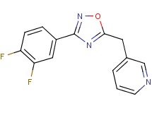 3-{[3-(3,4-difluorophenyl)-1,2,4-oxadiazol-5-yl]methyl}pyridine trifluoroacetate