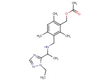 3-({[1-(1-ethyl-1H-1,2,4-triazol-5-yl)ethyl]amino}methyl)-2,4,6-trimethylbenzyl acetate