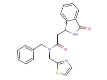 N-benzyl-2-(3-oxo-2,3-dihydro-1H-isoindol-1-yl)-N-(1,3-thiazol-2-ylmethyl)acetamide