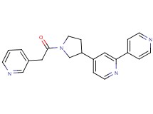 4-[1-(pyridin-3-ylacetyl)pyrrolidin-3-yl]-2,4'-bipyridine