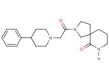 2-[(4-phenyl-1-piperidinyl)acetyl]-2,7-diazaspiro[4.5]decan-6-one