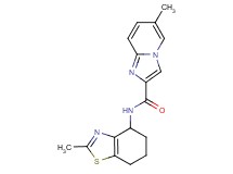 6-methyl-N-(2-methyl-4,5,6,7-tetrahydro-1,3-benzothiazol-4-yl)imidazo[1,2-a]pyridine-2-carboxamide