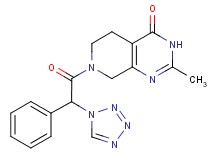 2-methyl-7-[phenyl(1H-tetrazol-1-yl)acetyl]-5,6,7,8-tetrahydropyrido[3,4-d]pyrimidin-4(3H)-one