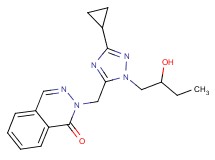2-{[3-cyclopropyl-1-(2-hydroxybutyl)-1H-1,2,4-triazol-5-yl]methyl}phthalazin-1(2H)-one