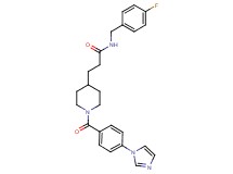 N-(4-fluorobenzyl)-3-{1-[4-(1H-imidazol-1-yl)benzoyl]-4-piperidinyl}propanamide
