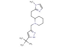 1-[(5-tert-butyl-1H-pyrazol-3-yl)methyl]-2-[2-(1-methyl-1H-imidazol-2-yl)ethyl]piperidine