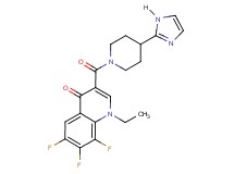 1-ethyl-6,7,8-trifluoro-3-{[4-(1H-imidazol-2-yl)piperidin-1-yl]carbonyl}quinolin-4(1H)-one