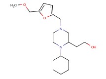 2-(1-cyclohexyl-4-{[5-(methoxymethyl)-2-furyl]methyl}-2-piperazinyl)ethanol