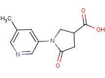 1-(5-methylpyridin-3-yl)-5-oxopyrrolidine-3-carboxylic acid