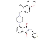 4-[4-(4-methoxy-2,3-dimethylbenzyl)-1-piperazinyl]-2-(3-thienylmethyl)-1H-isoindole-1,3(2H)-dione