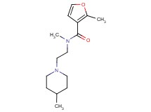 N,2-dimethyl-N-[2-(4-methyl-1-piperidinyl)ethyl]-3-furamide trifluoroacetate