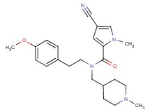 4-cyano-N-[2-(4-methoxyphenyl)ethyl]-1-methyl-N-[(1-methylpiperidin-4-yl)methyl]-1H-pyrrole-2-carboxamide