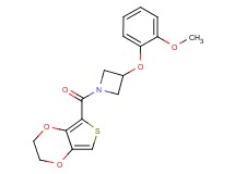 1-(2,3-dihydrothieno[3,4-b][1,4]dioxin-5-ylcarbonyl)-3-(2-methoxyphenoxy)azetidine